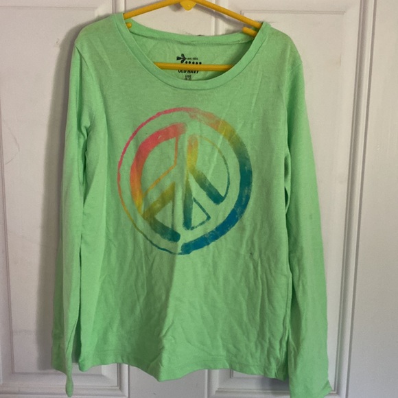 Bundle of 2 Old Navy long sleeve girl’s size Large shirts - Picture 3 of 4